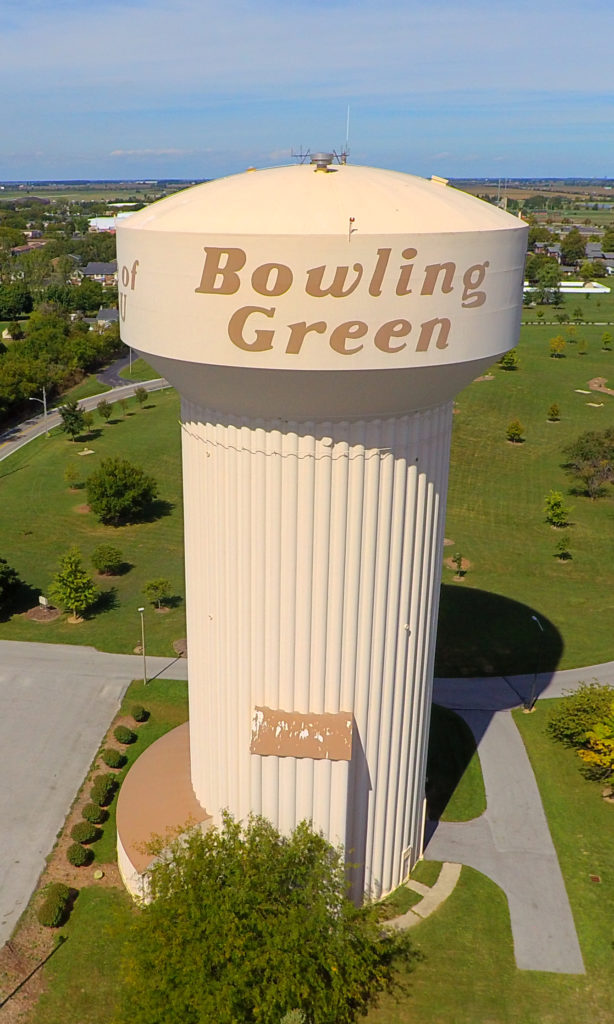 Bowling Green Water Tower Aerial Photo